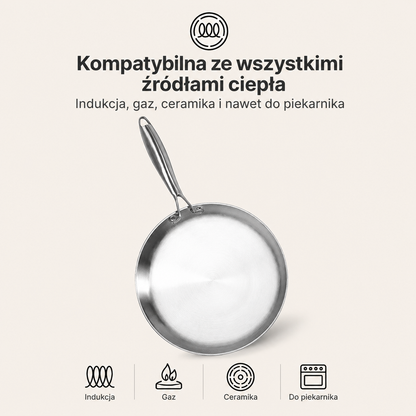 Bleffy™ Młotkowana Patelnia Tytanowa Pro do Naleśników