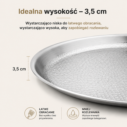 Bleffy™ Młotkowana Patelnia Tytanowa Pro do Naleśników