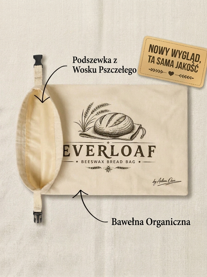 Bawełniano-woskowe worki na pieczywo